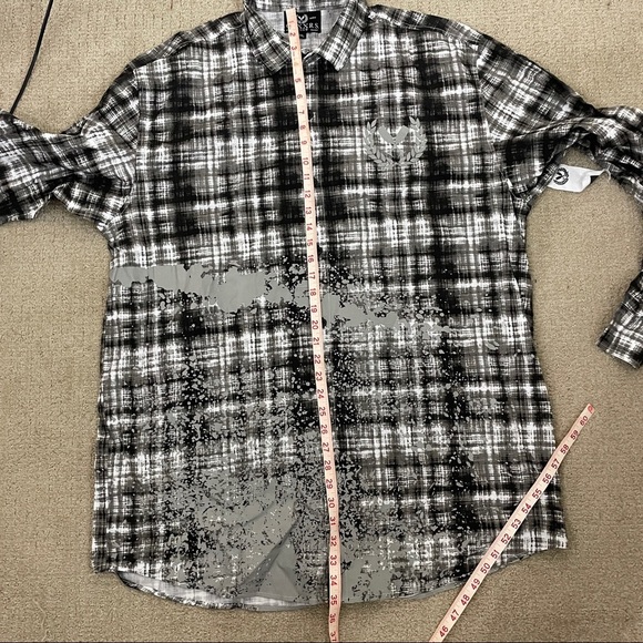 CHXXRS Club Long Sleeve Button Up Shirt Size XXL - Picture 10 of 11